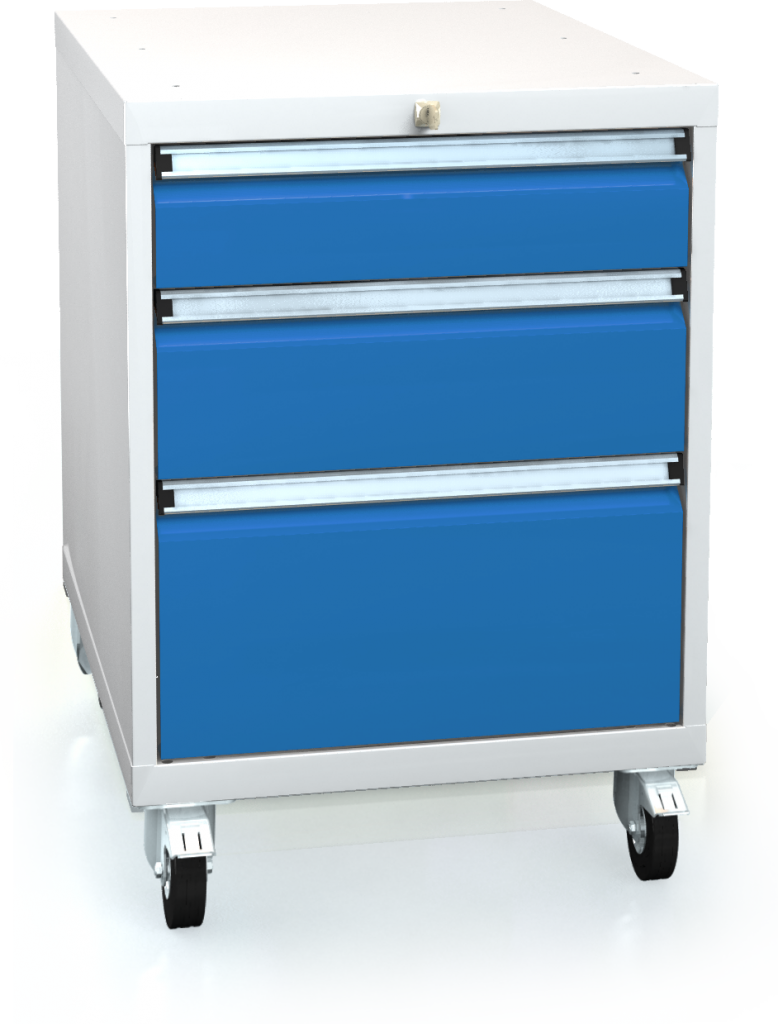 Pojízdný kontejner pro pracovní stoly 820 x 555 x 600 - 3x zásuvka